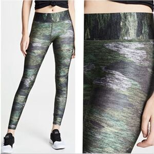TEREZ | Heathered Green Camouflage Print Full Length Leggings Women’s Size S